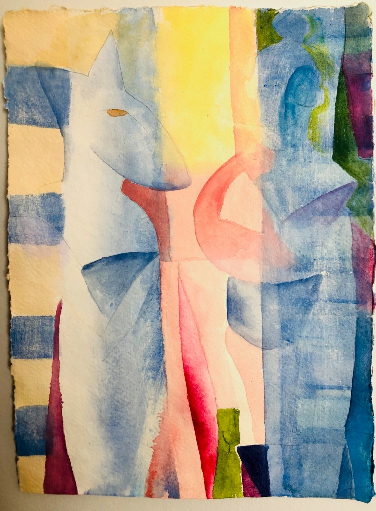 watercolor on paper rose burlingham art artist painter