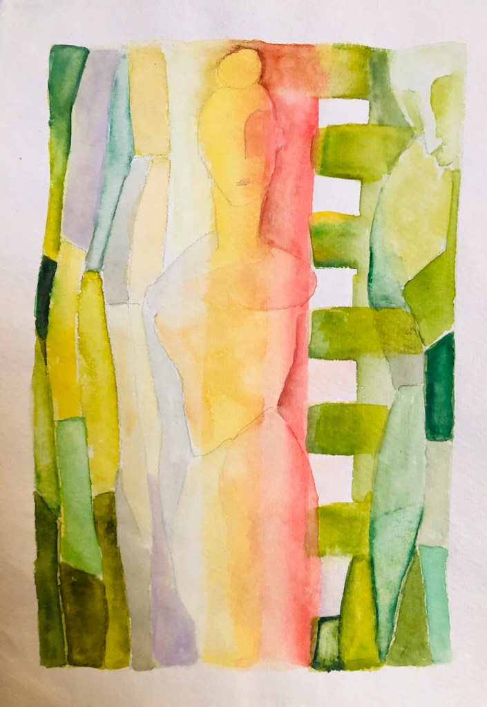 watercolor on paper rose burlingham art artist painter