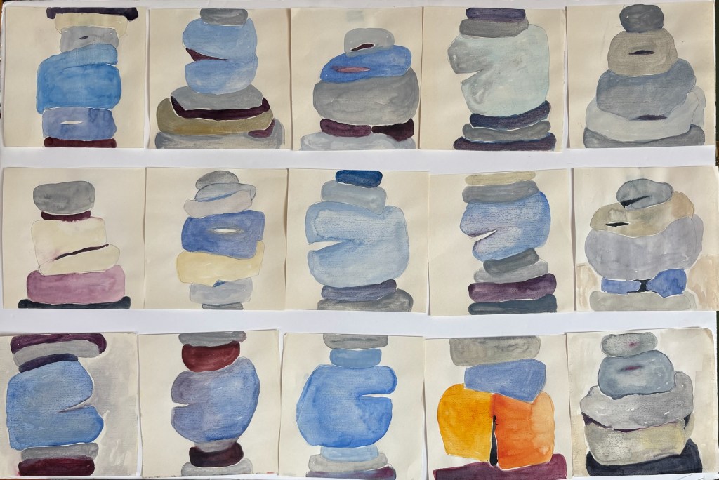 Rose Burlingham art watercolor on paper