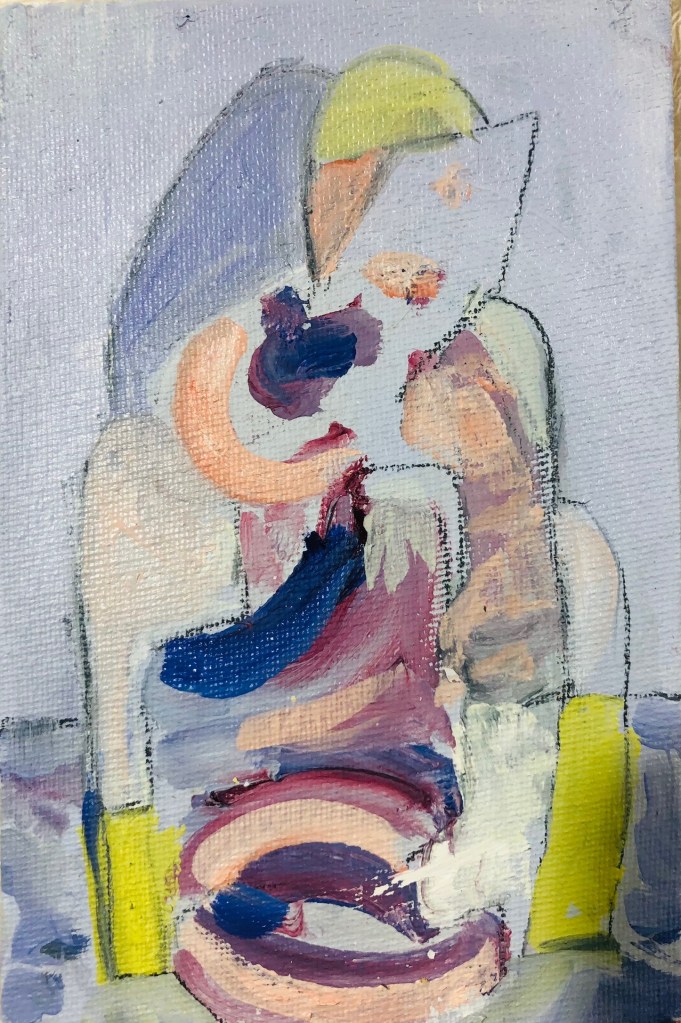 Rose Burlingham art : painting oil on canvas